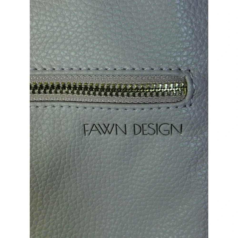 Fawn Design blush pink diaper bag  gold hardware Puff Ball Bag Charm